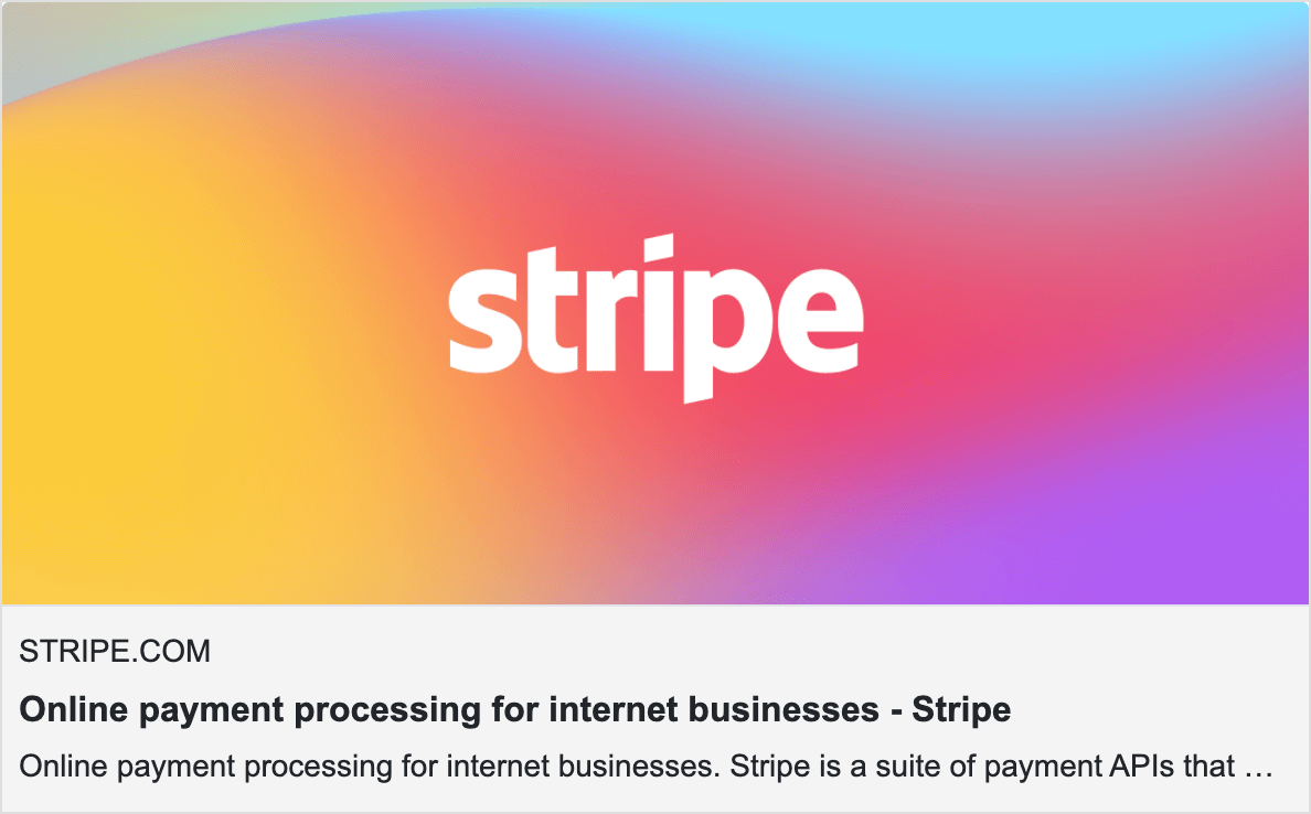 Stripe's Open Graph image